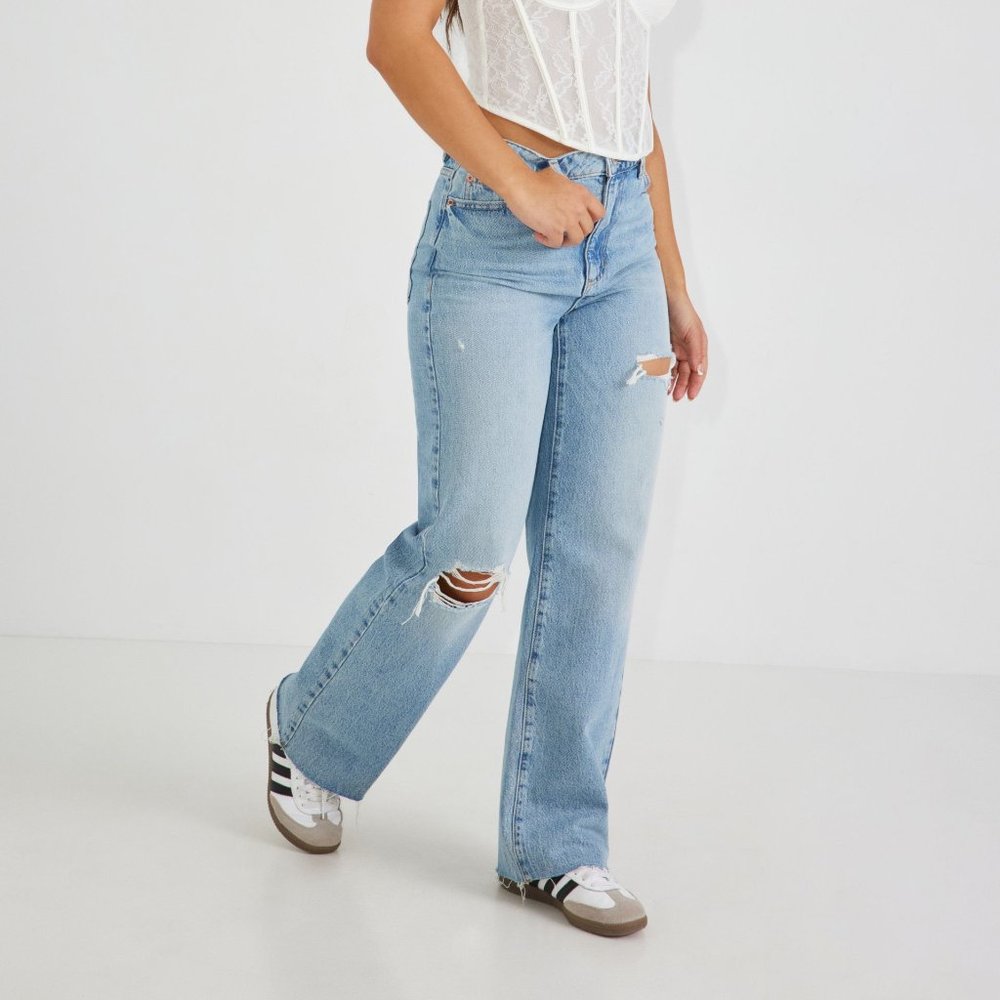 GARAGE - Wide Leg Jean - Maddie Blue T25 - Picture 2 of 15